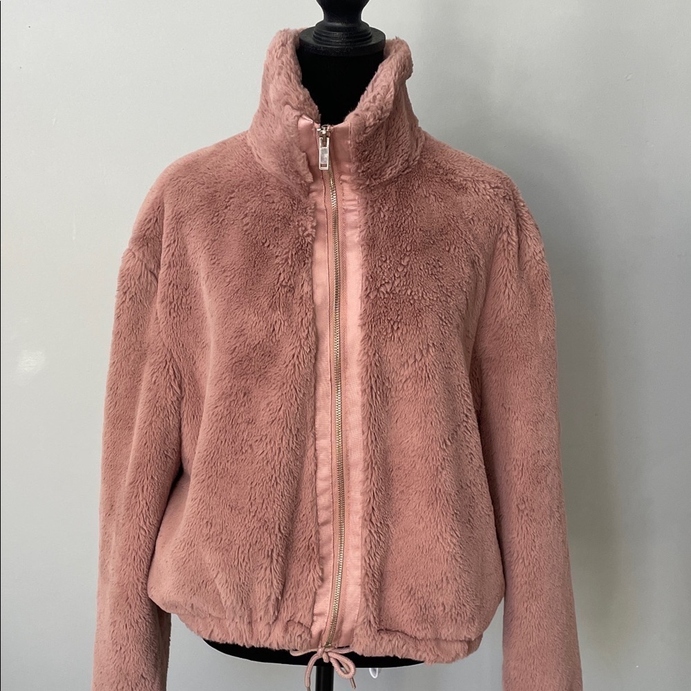 Women's blush Pink Fleece Jacket size large